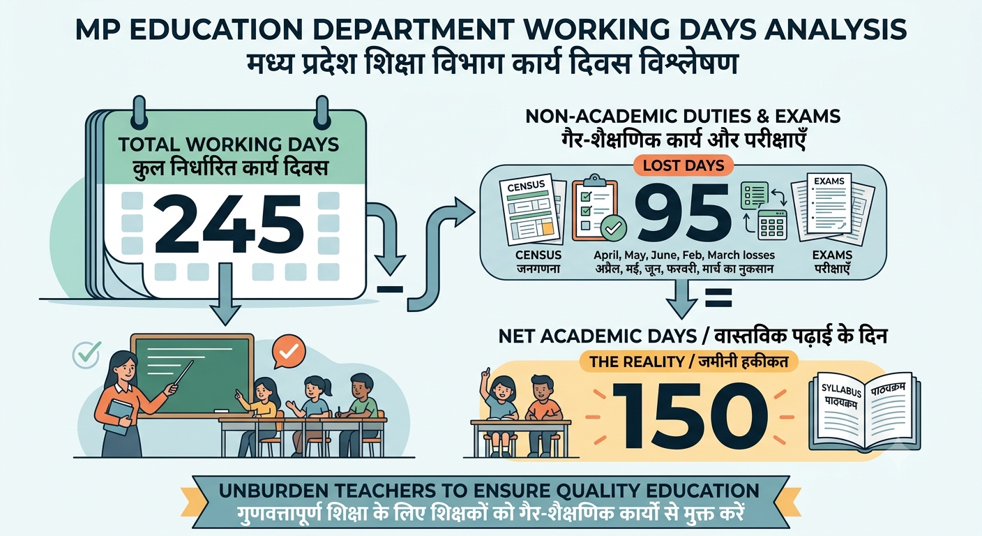 MP Education Department Working Days Analysis