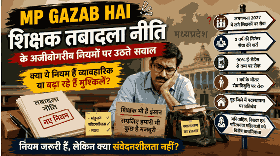 MP Gazab Hai Teacher Transfer policy