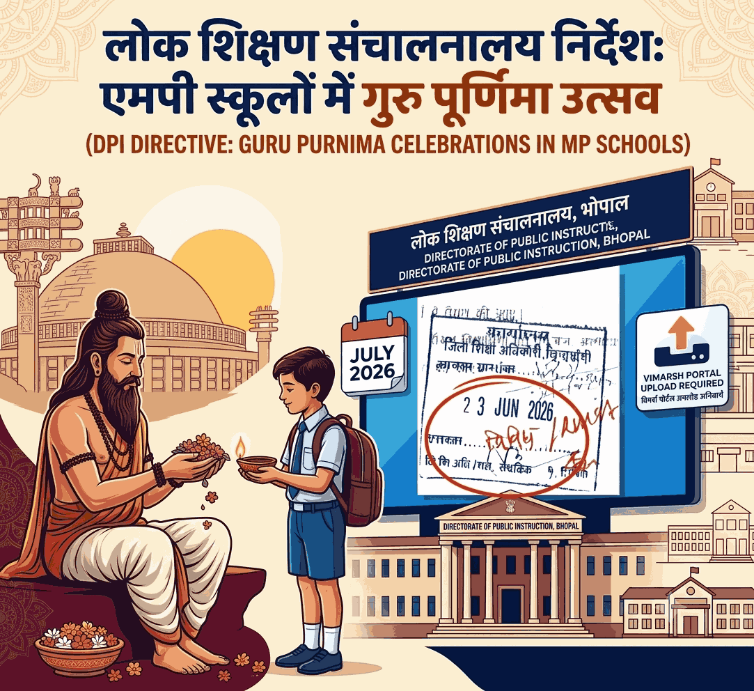 Guru Purnima Celebrations in MP Schools