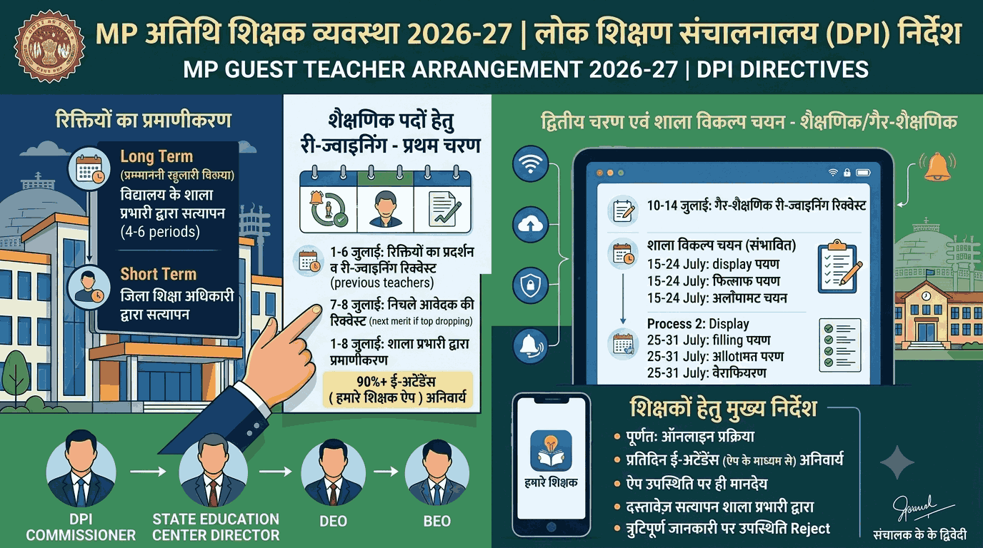 MP Guest Teacher Recruitment 2026-27